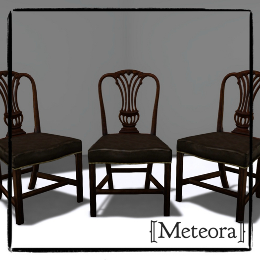 [M] Chippendale Chair (brown)