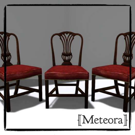 [M] Chippendale Chair (Royal red)