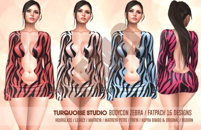 [TS] BODYCON ZEBRA- Kupra Bimbo Origi - Reborn - Maitreya Lara Petite - Freya - Legacy - Hourglass  [DEMO]
