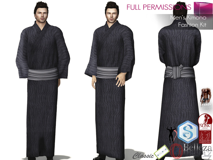 Meli Imako Full Perm Male Kimono Belleza Jack Signature Gianni Slink Legacy Male 