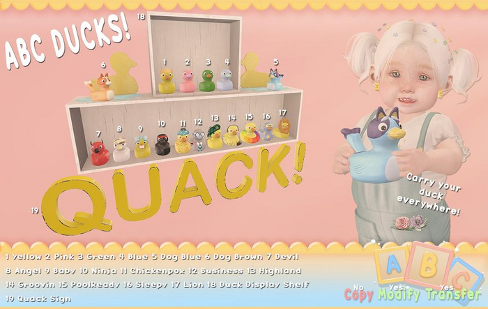 15 ABC Ducky PoolReady 8