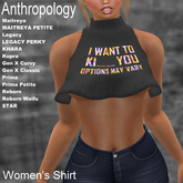 I want to Ki _ _ You. Options may vary. Women's Shirt (WBZ)