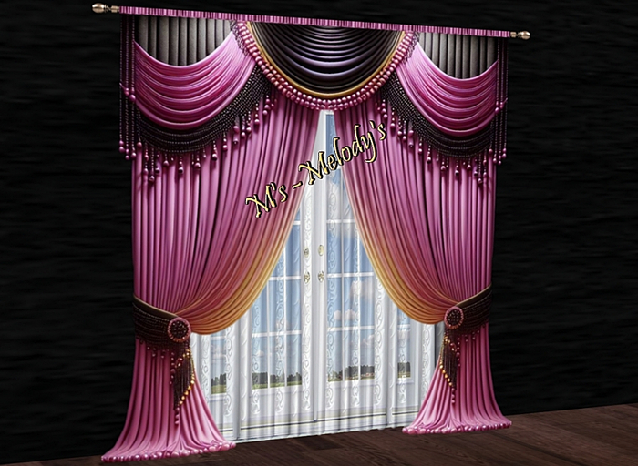 M's - Curtain - "Rose Margarita"