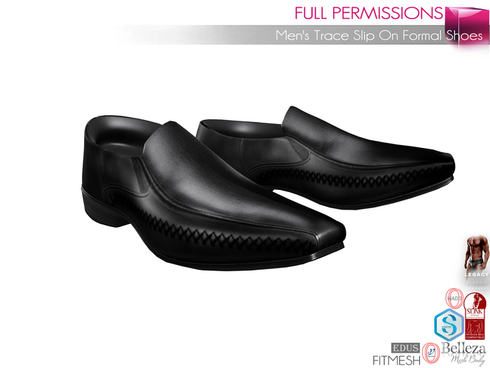 Full Perm Men's Formal Black Slip-on Square Toe Shoes for Belleza Jake Signature Gianni Legacy Slink Classic