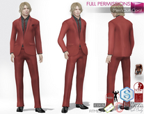 Full Perm Men's Coral Wedding Suit Outfit | Slink Male Belleza Jake Signature Ocacin Gamit Adin Classic Legacy Male