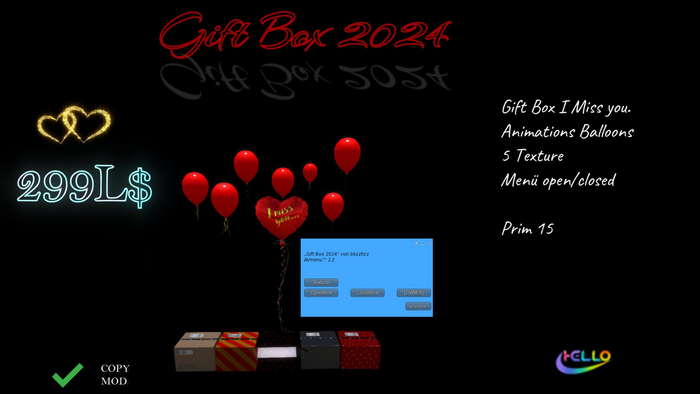 Gift Box I Miss you. 2024