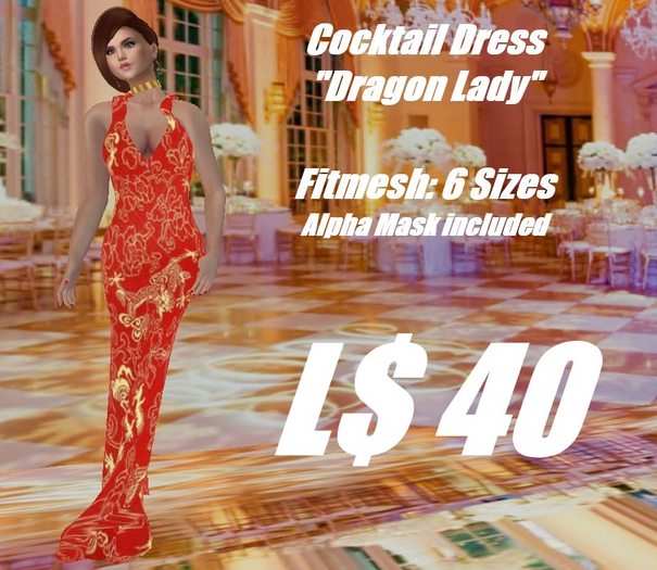 Cocktail Dress-Dragon Lady