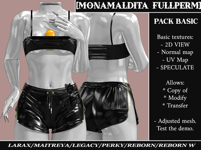 #87 - MONAMALDITA - Full Perm Set - Bikini & Short *DISCOUNT*