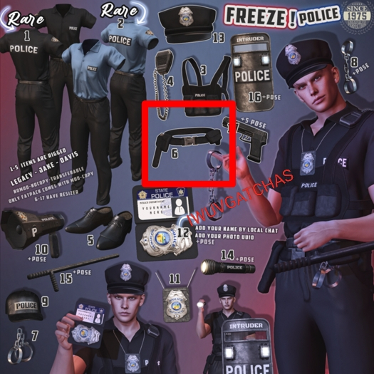 06.[Since1975] Freeze! Police - Belt