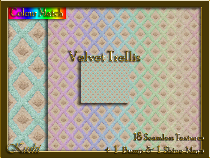 Velvet Trellis Seamless Texture Pack