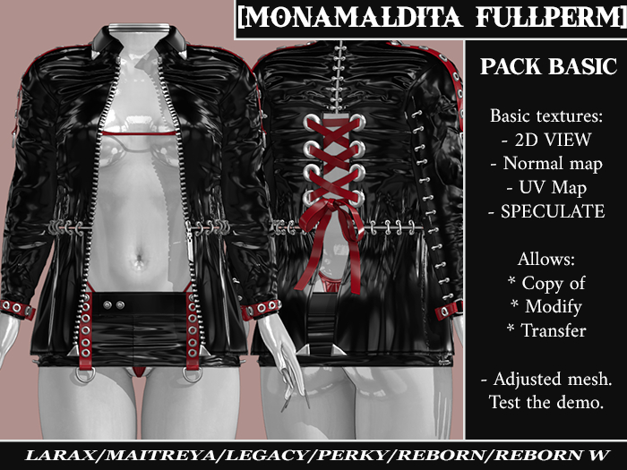 *PROMO* 08/07/2026 - 01/08/2026! #95 - MONAMALDITA - Full Perm Set - Bikini & Jacket & Skirt *DISCOUNT*