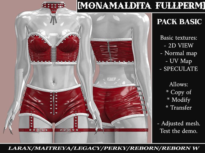 107 - MONAMALDITA - Full Perm Set -  Top & Short *DISCOUNT*