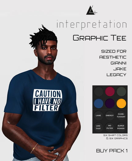 [U4I] Graphic Tee M - Pack 1