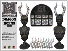 [MoonSha] Dragon Horns - White