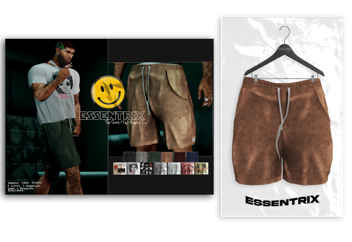 -ESSENTRIX-. Sky Shorts (Tan)