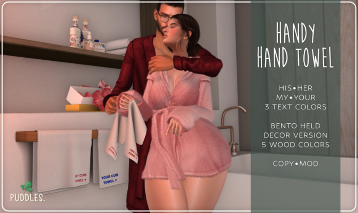 Puddles. Handy Hand Towel