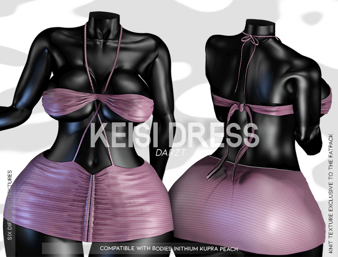 l DARZT l KEISI DRESS I ROSE I PEACH KUPRA