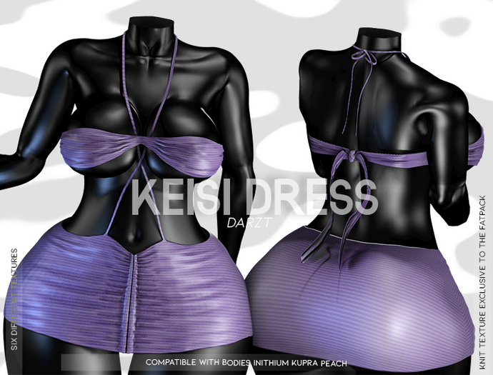 l DARZT l KEISI DRESS I PURPLE I PEACH KUPRA