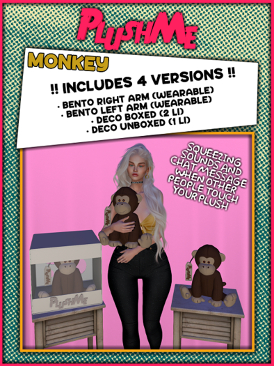 PLUSHME . Monkey DEMO