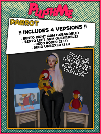 PLUSHME . Parrot