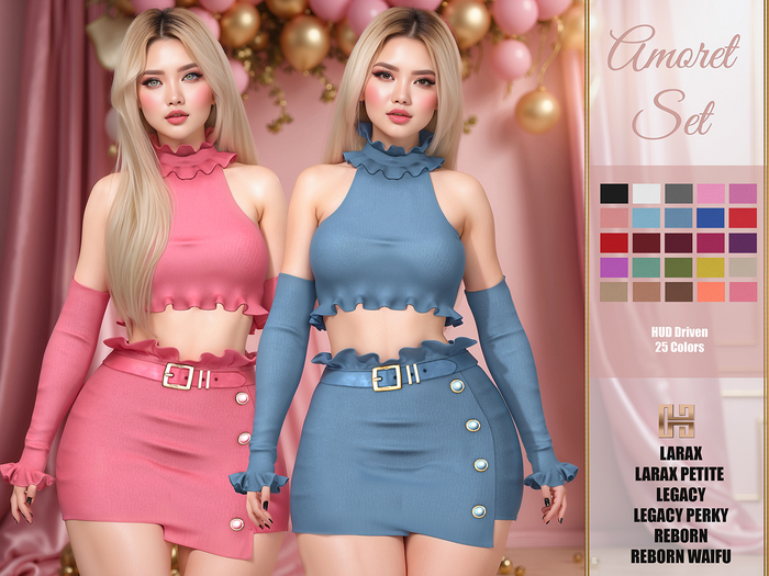 [hh] Amoret Skirt Set