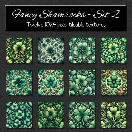*Wallflowers* Fancy Shamrocks - Set 2