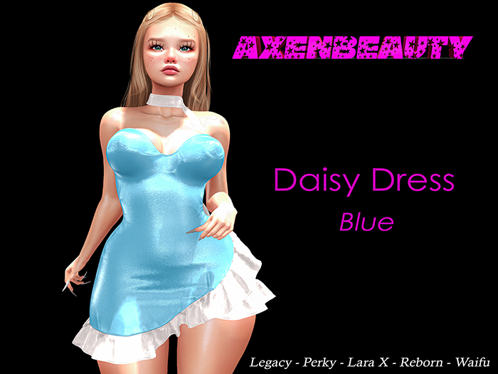 aX: Daisy Dress Blue