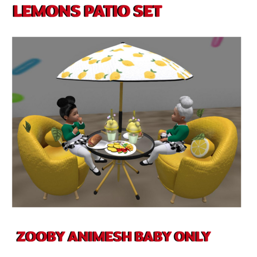 MERCI~LEMON PATIO SET