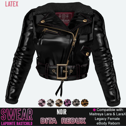 Latex Jacket Dita Redux NOIR