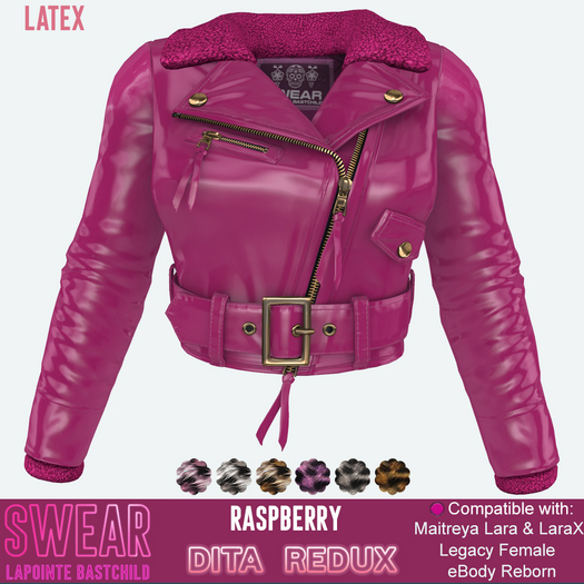 Latex Jacket Dita Redux RASPBERRY