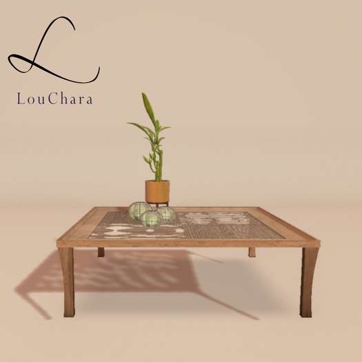 LouChara Jade Coffee Table and Decor 