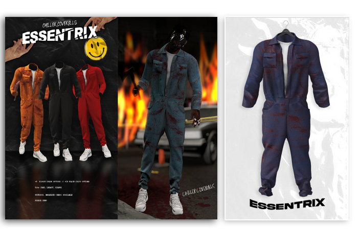 -ESSENTRIX- Chiller Coveralls (Blue)