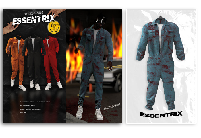 -ESSENTRIX- Chiller Coveralls (Light Blue)