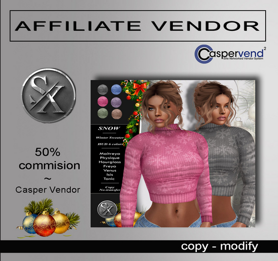 [SX] Affiliate Vendor CHRISTMAS -  Snow [1 vendor]