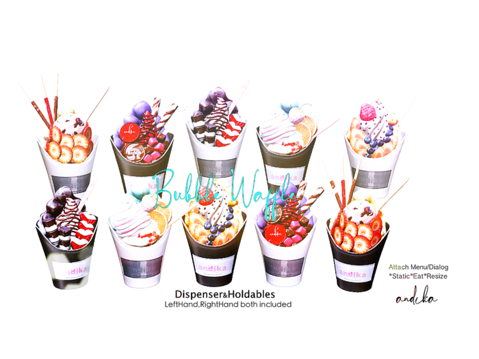 ADD/andika{Bubble Waffle}Dispenser Set