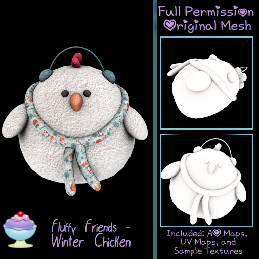 [Sherbert] Full Perm Fluffy Friends - Winter Chicken (ADD)