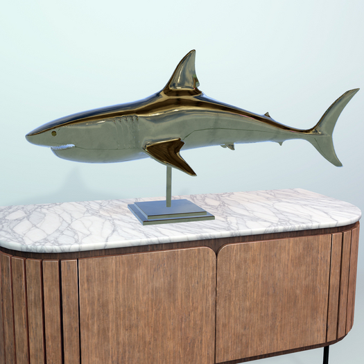 LSD Sculpture "The Shark" - with PBR-Materials