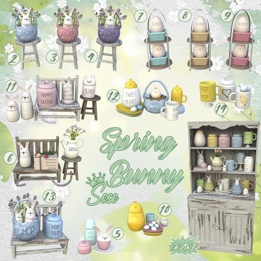14. Sese - Spring Bunny - Mug & eggs