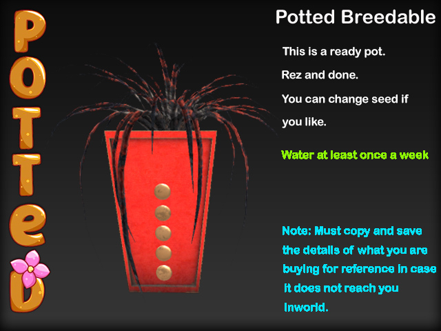 Potted ~ LE Deco Spider Plant Pot - Red