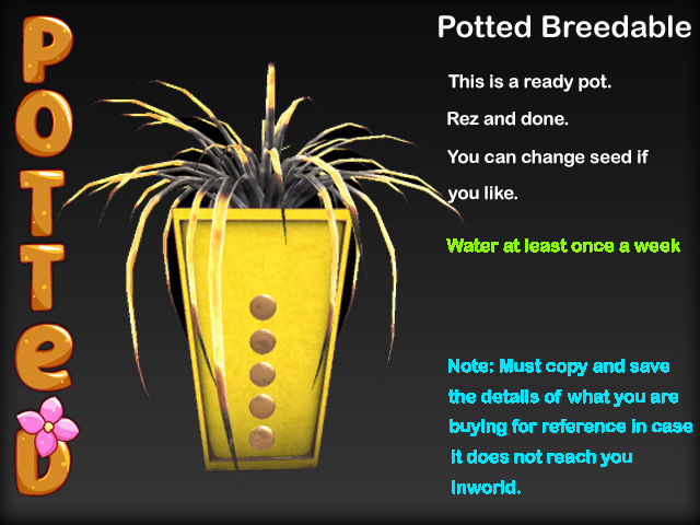Potted ~ LE Deco Spider Plant Pot - Yellow