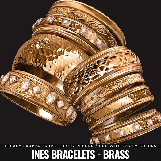 [BL] Ines bracelets // brass