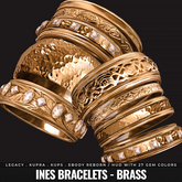 [BL] Ines bracelets // brass