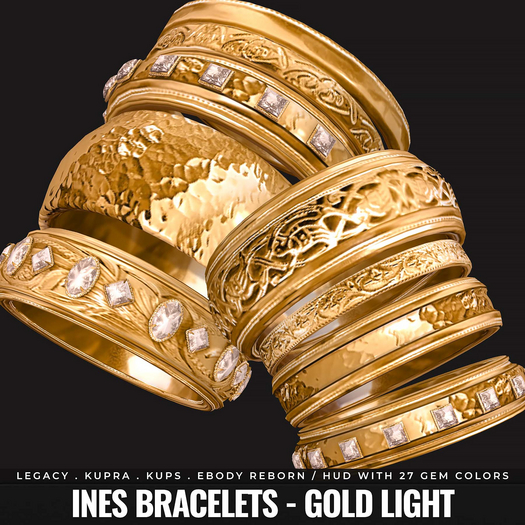 [BL] Ines bracelets // gold light