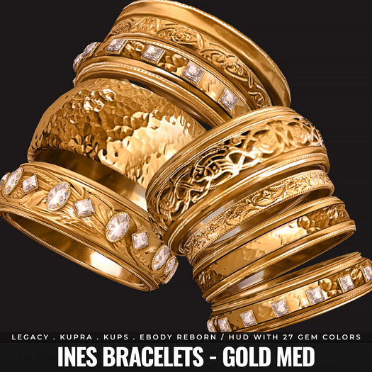 [BL] Ines bracelets // gold med