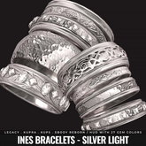 [BL] Ines bracelets // silver light