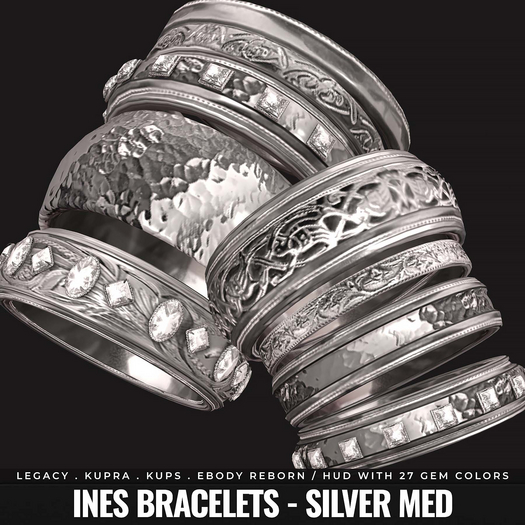 [BL] Ines bracelets // silver med