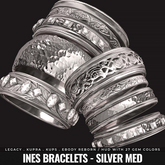 [BL] Ines bracelets // silver med