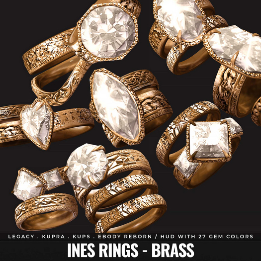 [BL] Ines rings // brass