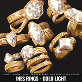 [BL] Ines rings // gold light