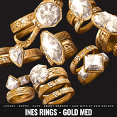 [BL] Ines rings // gold med